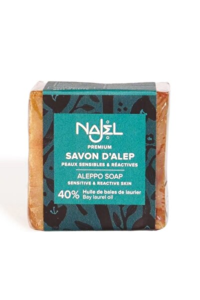 NAJEL Sapun traditional de Alep cu 40% ulei de dafin, 185g - NAJEL