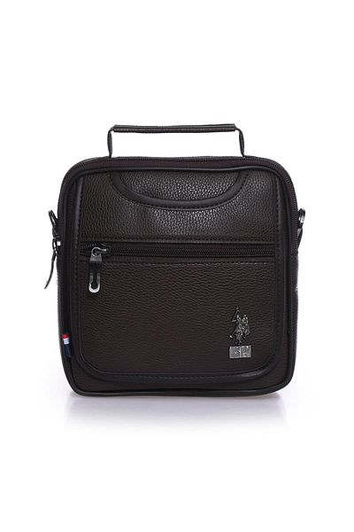 U.S. Polo Assn. Plevr 6762 Us Polo Men's Portfolio Bag with Faux Leather Shoulder Strap and Handles