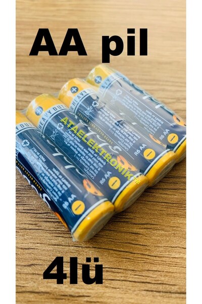 ATAELEKTRONİK Aa Kalem Pil 1.5v 4lü Televizyon Klima Kumanda Pili 4lü Paket
