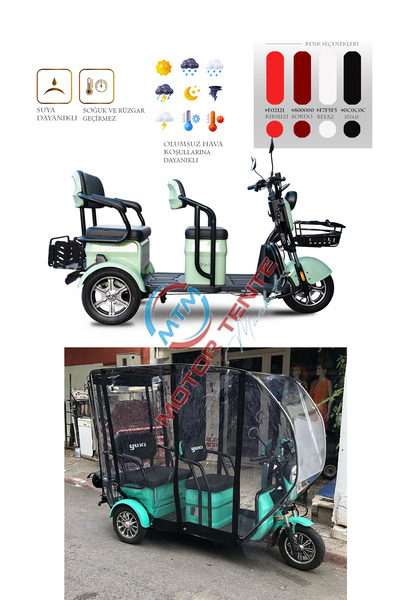 motor tente market mtm Yuki YK-57 Greta - 3 Tekerli Motor Brandası