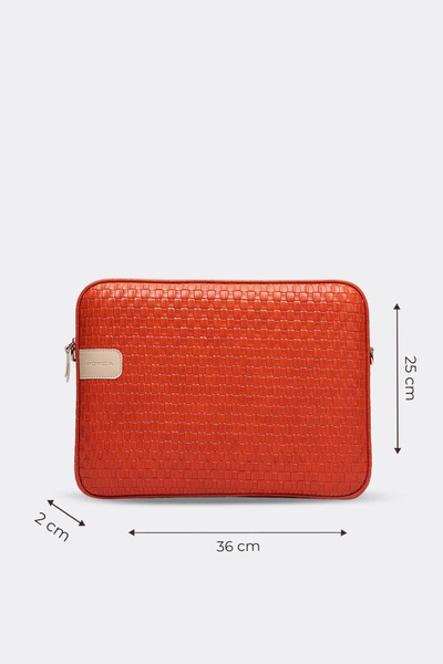 MORCA Macbook Air Pro - حافظة كمبيوتر محمول باللون البرتقالي مقاس 13.3 و14 بوصة