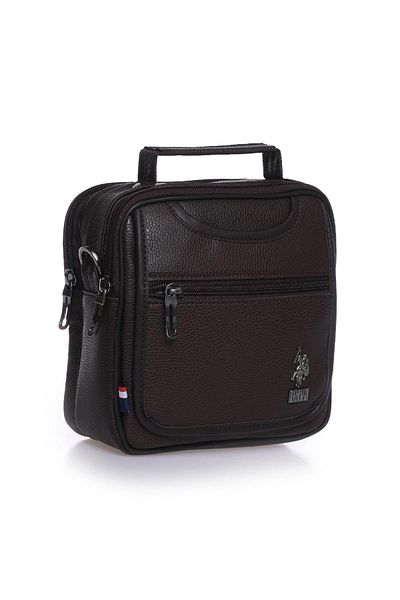 U.S. Polo Assn. Plevr 6762 Us Polo Men's Portfolio Bag with Faux Leather Shoulder Strap and Handles