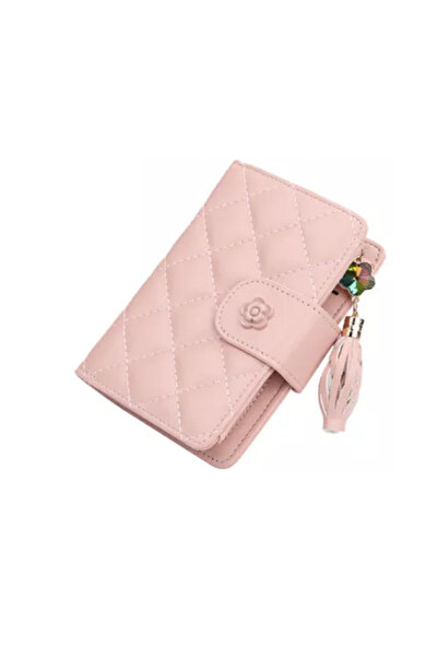 Generic Women's wallet with multiple compartments - pink