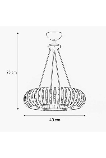 İstanbul Avize Venüs Gold 40 Cm Kristal Taşlı Avize