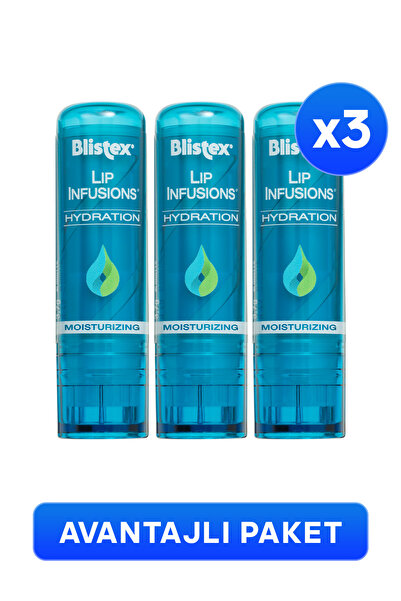 Blistex Uzun Süreli Nemlendirici Dudak Bakımı Lip Infusions Hydration 3,7g X3 Adet