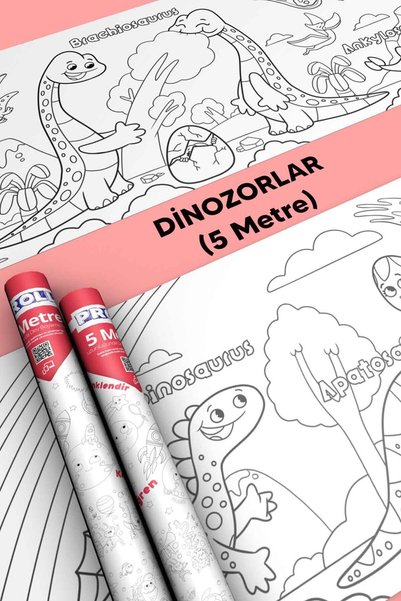 Proll Dinosaur Giant Coloring Paper 5 Meters