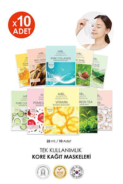 MBL Teresia Nemlendiri Besleyici Ve Canlandırıcı Karışık Maske Seti