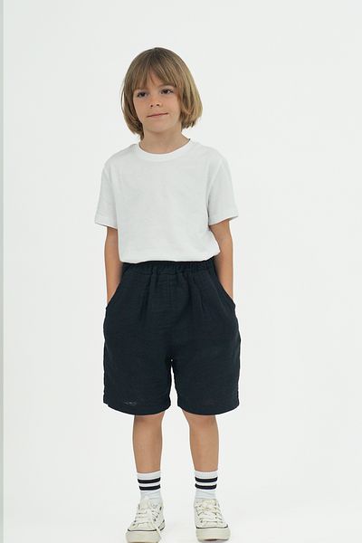 Catz Kids Pack of 2 Double Muslin Soho Shorts (Mink and Black)