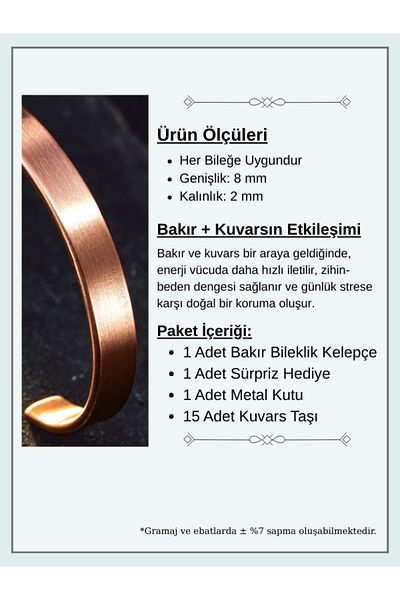 OSMANLI GÜMÜŞ يمكن تخصيص سوار النحاس النقي نموذج مسطح صندوق معدني أحجار الكوارتز الرجال النساء سوار