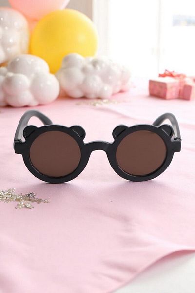 Della Pianto Black Children's Sunglasses - with Teddy Bear and Sweet