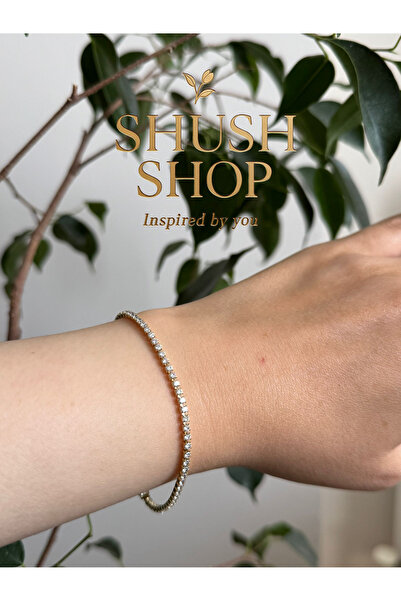 XUPING JEWELRY Xuping ÇELİK-GOLD İNCECİK SU YOLU BİLEKLİK (KARARMAZ VE PASLANMAZ) 17+2 cm