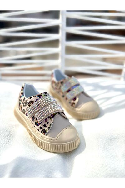 Görkem bebe ayakkabı ve tekstil Girl's Anatomic Thick Sole Velcro Sneaker Sport Walking Shoes