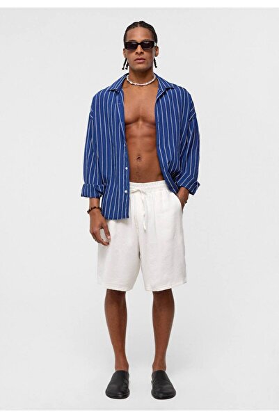 İLKCET MODA Тканина Oversize чоловіча сорочка