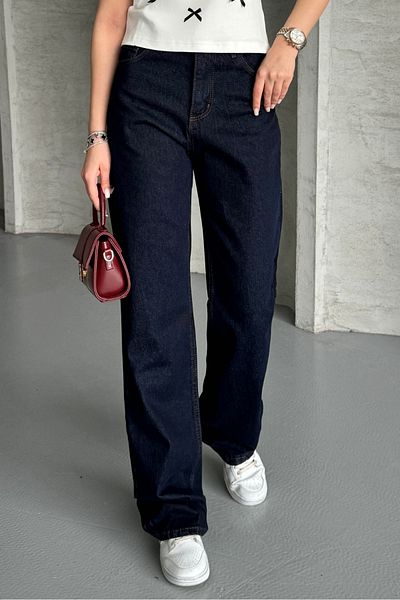 macharel jeans Дамски дънкови панталони Palazzo с висока талия