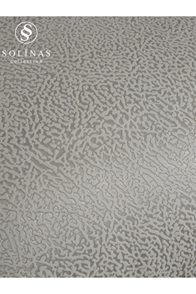 Solinas Collection Bellamira Krem – Gri Kenarı Biyeli Çift Kişilik Yatak Örtüsü