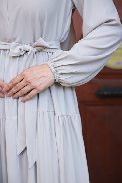 KADEEM Μπεζ φόρεμα Katrel