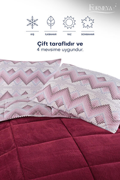 Formeya Cuvertură de lux Wellsoft Single - Față dublă, Față de pernă, 155x215 cm