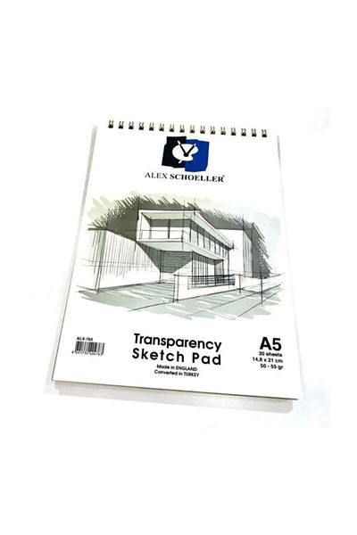 Alex Schoeller Alex 50/55 Grams A5 30's Spiral Sketch Block - Alex-0763 (2 Pcs)