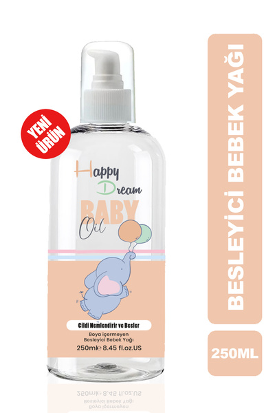 Happy Dream Bebek Masaj Yağı Besleyici , Rahatlatıcı % 100 Vegan 250ml