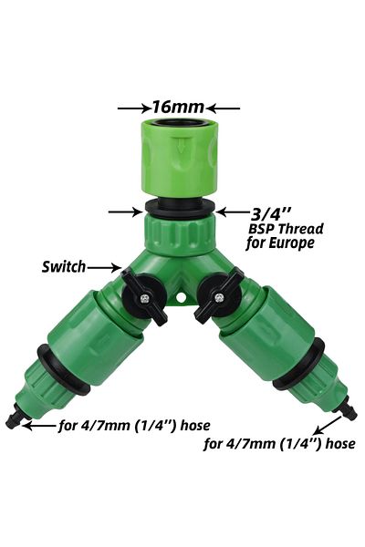 Choice 2-way Splitter-c Kesla 1pcs Drip Irrigation Tap Adapter 2-way 4-way Splitter For Garden 1/4'' Hose A