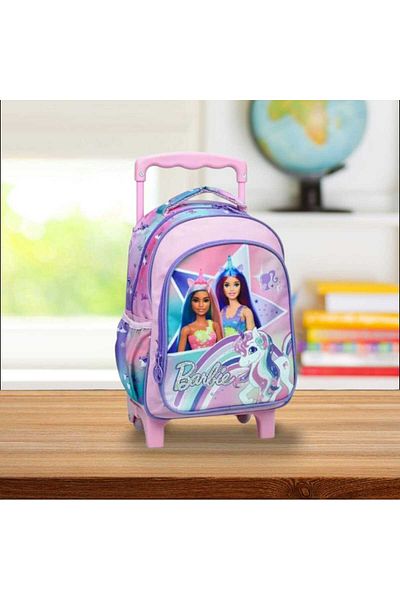 Barbie Troler Ghiozdan, Barbie Unicorn, 30 x 25 x 15 cm, Roz Multicolor