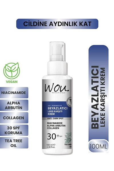 WOU World of Unique Wou Anti-Blemish Whitening Cream Spf30 100 ml