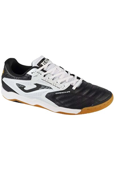 Joma Cancha 2501 Negro Blanco Indoor Futsal Ayakkabısı - Siyah-Beyaz - 45