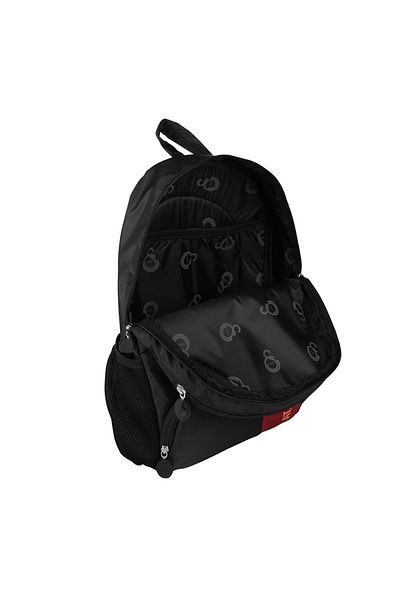 Galatasaray Me Bag 3 Compartments Red Stripe Patterned School Backpack 24539