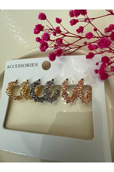 NAS fashion مجموعة أقراط نسائية من ستار باودر بثلاثة ألوان