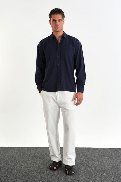 Redline Ανδρικό βαμβακερό πουκάμισο Comforted Oversize