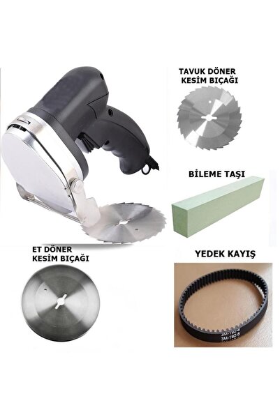 Geseus Döner Kesme Makinası Elektirikli+Yedek Tavuk Döner Kesme Bıçağı-rdc