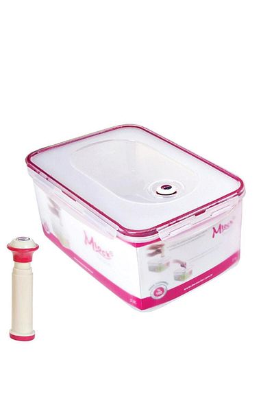 Geseus Moon Star Vacuum Airtight Storage Container 5Lt Pump-Mvac195