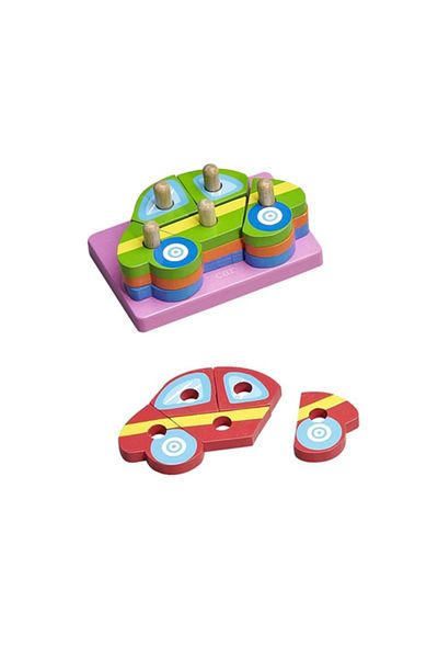 Bigpoint Honhji Educational and Fun Wooden Puzzle Car Game Toy Hjd93071