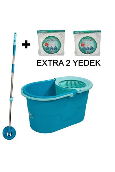 Geseus Motek Fix Mop Temizlik Kovası Temizlik Seti+Extra 2Ad Yedek Püskül
