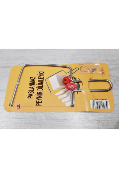 Geseus Beyaz Peynir Kaşar Peynir Dilimleyici Paslanmaz Çelik 2Ad Yedek Telli