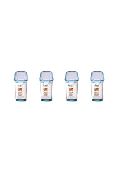 Geseus Airtight Sealed Pulses Storage Container 3 Lt Set of 4