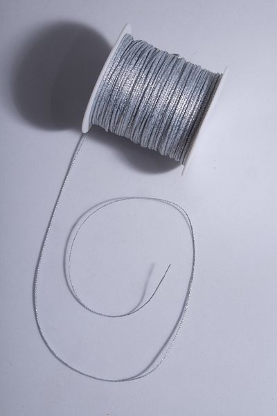 Eskişehir hobi sanat Silvery Silver 1.0 Mm 100 Meters Waxed Thread Leather Sewing Thread Necklace Jewelry Design Thread Bracelet Thread