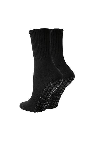 Gök Sports Unisex Λευκές Αντιολισθητικές Κάλτσες Αντιολισθητική Πετσέτα σιλικόνης Σόλα χωρίς ραφή Match Pro Αθλητική κάλτσα