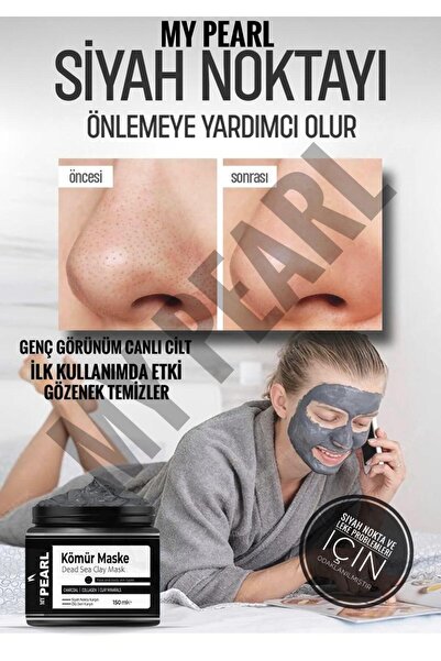 My pearl Kolajen Ve Siyah Nokta Leke,giderici Collagen Ölüdeniz Kil Maskesi15...
