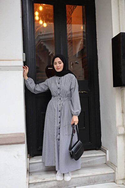 W WARGA Μακρύ ριγέ καλοκαιρινό φόρεμα