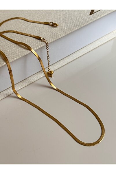 Zümrütoyuncakstore Scrunch Italian Chain Gold Steel Women