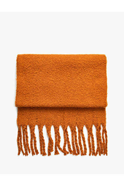 Koton Eșarfă de bază cu ciucuri cu textura moale