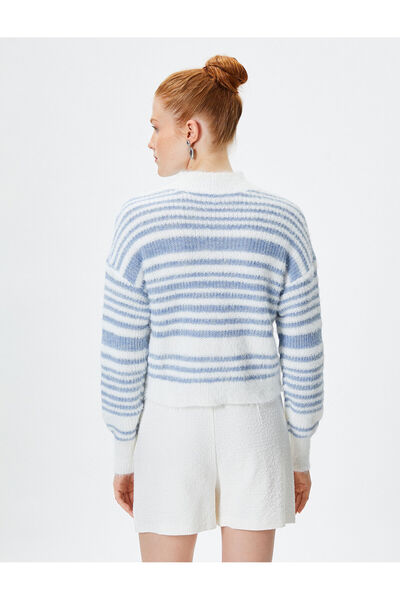 Koton Boğazlı Yaka Kazak Yumuşak Dokulu Uzun Kollu