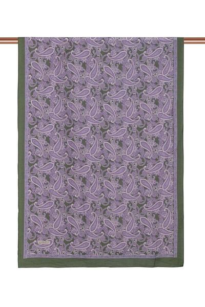 ipekevi İpekevi Side Stripe Shawl Pattern Four Seasons Shawl