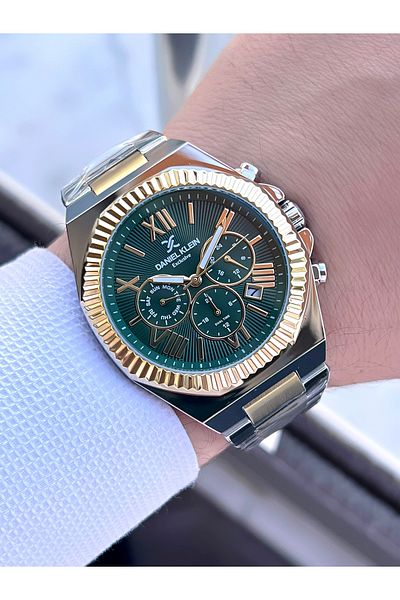 Daniel Klein Steel Band Inner Functions Men's Wrist Watch for Active Engagement and Groom Edk.1.10562.4