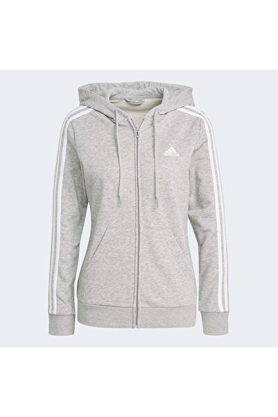 adidas Essentials French Terry 3-stripes Full-zip Kapüşonlu Üst