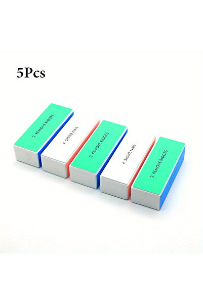 Choice1 5 قطع 1/3/5 قطع/مجموعة من قوالب تلميع الأظافر بأربعة اتجاهات، قالب تل...