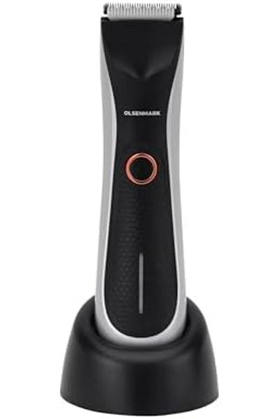 Olsenmark Mens Pubic Hair Groomer, Cordless, Waterproof, Usb Rechargeable, 60 Min Runtime, Easy Clean