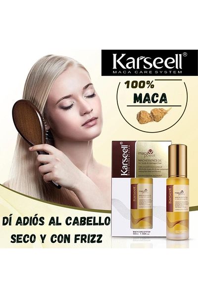 Karseell Maca Essence Oil 50ml – Nourishing Hair Oil for Shine, Strength & Frizz Control