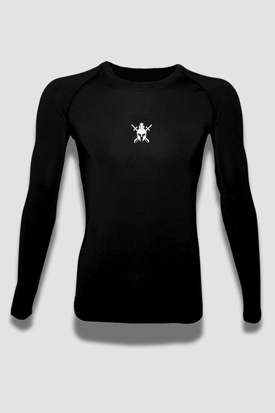 The Last Pull Cooldry Compression Ter Tutmayan Uzun Kol Tişört Beyaz Logo – S...